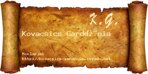 Kovacsics Gardénia névjegykártya